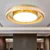 Ceiling Lights Light Luxury Post-modern Minimalist Living Room Bedroom Lamp Round Nordic Personality Creative Study Golden