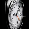 INS Watch 40 MM White Dial Stainless Steel Automatic Watches independently Date 24 Hours Set individually Multifunction Man Wristw251O