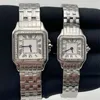 여성 시계 패션 22*30mm 27*37mm 다이얼 시계 고품질 금/실버 스테인리스 스틸 밴드 비즈니스 쿼츠 레이디 시계 다이아몬드 Montre de Luxe Watchs Dhgate