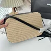 Raffia Cameras Bags Beach Women Designer Torby Square Crossbody Portfel Luksusowe torebki marki Pasek Crossbody Single Messengers torebki 230301