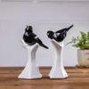 Decoratieve beeldjes Objecten Resin Bird Figurine Home Decoratie Craft Statue Sculptuur Vintage Woonkamer Bruiloft Decor Ornament