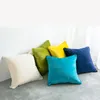 Pillow Slippery Feel Soft Solid Plush Cover 50 50cm 60 60cm 45 45cm30 Thick Home Office Decorative Pillowcase