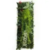 Decorative Flowers 40cm 120cm Wall Artificial Plant Lawn Grass Mat Greenery Panel Decor Fence Carpet Real Touch Moss