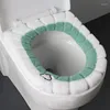 Toilet Seat Covers Bathroom Winter Warm Washable Cover With Thickened