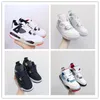 2023 kids Jumpman 4 4sShoes university blue sail fire red pink what the royalty bred hot lava pure money fashion PS infants design sneakers