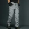 Men's Pants Pantalon Cargo pour hommes, pantalon tactique multi-poches pour hommes, pantalon de Combat militaire décontracté, imperméable, pantalon de randonnée, grande taille 6Xl W0325