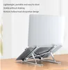 Aluminum alloy computer desktop 6-speed height adjustment Laptop holders cooling folding portable storage base suitable for all sizes of laptop