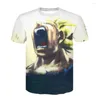 Magliette da uomo Devin Du L'ultima maglietta con stampa 3D Lion sul mercato ha un girocollo e maniche corte sia per gli uomini che per le donne in estate