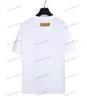 xinxinbuy Maglietta da uomo firmata Tee 23ss Stampa di lettere a colori manica corta in cotone da donna Nero Bianco blu kaki S-XL