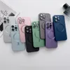 Magsafe All-inclusive Lens Cases Soft Shockproof Case met glasfilm Metallic Paint Sense Back Cover voor iPhone 14 Plus Pro Max 13 12 11 XS XR X 7G 8P