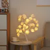 Nocne światła LED Lampa stołowa Rose Flower Lampa USB Choinka Wai Lights Maple Leaf Light