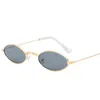 Óculos de sol Designer de marca pequena redonda oval homem homem lentes de cores claras unissex elipse sol óculos para fêmeas uv400sunglasses