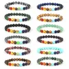 Strand 23 Styles Mala Perles Chapelet Perlé Bracelet Pour Femmes Guérison Améthyste Cristaux Oeil De Tigre Stretch 7 Chakra Pierre Bracelets Hommes