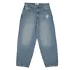 Jeans pour femmes Y2k Jeans Hip Hop Harajuku Goth Baggy Denim Pants Hommes Femmes Mode Casual All Match Loose Wide Leg Pantalon Streetwear 230325