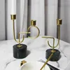 Держатели свечей кованый утюр Мраморный держатель металлический декоративный орнамент свеча для домашней спальни декор комнаты подарок