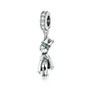 925 Siver Koraliki Uroki dla Pandora Charm Bracelets Designer for Women Digital Love Doll Bead Charms