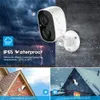 Drahtlose Kameras für die Sicherheit zu Hause/im Freien. Intelligente, batteriebetriebene 1080P-HD-WLAN-Sicherheits-IP-Kameras mit Spotlight, KI-Bewegungserkennung, 2-Wege-Sprech-Nachtsicht