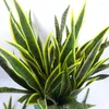 Dekorativa blommor 6st/Lot Artificial Plant Agave Bouquet Tropical Green Leaves Branch Desert Plants Sansevieria Home Decor Garden Fake Fake