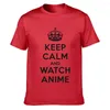 Les t-shirts masculins gardent calmes et regardent une chemise d'anime confortable printemps automne vintage normal coutume sur taille s-5xl Sunlight Short Sleeve