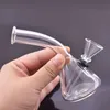 Narghilè all'ingrosso Classico bicchiere dab rig Bong Mini Protable Catcher Bong per tabacco da acqua Pipa con Downstem