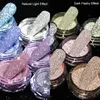 Nail Glitter Reflective Thermal Powder Art Shinning Crystal Rhinestone Sequins Temperature Variation UV Gel Decoration