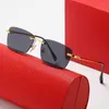 20% OFF Luxury Designer New Men's and Women's Sunglasses 20% Off frameless metal leg fashion personality simple trend net red mirror