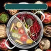 Pans Stock Pot 304 Индукционная плита из нержавеющей стали Специальная Шабу-Шабу прозрачная суп Домохозяйства.