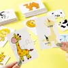 32Pcs Montessori Toddler Card Matching Game Early Education Puzzle Cartoon Jigsaw Giocattoli di intelligenza Forma di colore Regalo di formazione cognitiva