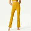 2023 LU ciasne spodnie stałe kolorowe spodnie jogi Linia Naga poczucie dziewięć czwartych spodni o wysokim talii Sport Fitness Spodnie Rozmiar 2-12
