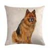Yastık 18 "x18" Dünyaca ünlü köpek Wolfhound çuval bezi dekoratif kasa koruyucu kayma yastık kılıfı hediyeler zy1298
