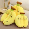 Oreiller banane dessin animé créatif 35cm, coussin de canapé Kawaii, jouet pour bébé, poupée en peluche mignonne, jouets fruits, cadeau pour enfants