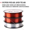 Visserijaccessoires Nieuwe 100m Fluorocarbon Visserijlijn Rood / transparante twee kleuren 0,4-8.0 Koolstofvezel lood Vislijn PESCA P230325