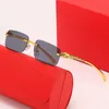 10 % RABATT Neue Herren- und Damen-Sonnenbrillen des Luxusdesigners 20 % RABATT Goldener Leopardenkopf, quadratisch, flacher Spiegel, Trend, rahmenlose, modische, vielseitige Brille aus Metall