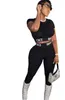 Women's Tracksuits 2PCS Seamless Women Tracksuit Yoga Set Workout Sportswear Gym Clothes Fitness Short Sleeve Top Leggings Sports Suit Fitness Sportswear Suit