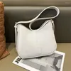 Akşam çantaları halo renkli omuz çantası kadın tasarımcı kova crossbody vintage fermuarlı el çantaları moda kese