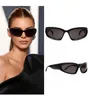 NOUVELLES Luxury Designer Brand Cat Eye Lunettes de soleil Rectangle Enveloppe de soleil Sungass High Quality Eyeglass Femmes hommes Verres Sun Verre Soleil UV400 LENS UNISEX AVEC BOX