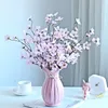 Декоративные цветы венки 50 см. Кучка из 6-х корешков искусственной персиковой ветвь, украшение, украшение шелковой свадьба, вишневая вишня