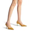 Moda Women's Pumps Sandals Classic London Cass 75 mm Itália Hot Popular Popular de camurça e designer de couro Patent Dress Gift Sandal Heels High Box EU 35-43