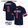 Custom 2021 Sugar Bowl Ole Miss Rebels Jersey de futebol 2 Matt Corral Jerrion Ealy Elijah Moore John Rhys Plumlee Snoop Conner Jonathan Mingo