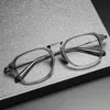 10% zniżki na luksusowy projektant Nowe okulary przeciwsłoneczne dla mężczyzn i kobiet 20% zniżki DTX413 Manual Optical Titanium Square Tortoiseshell Płaska szklanka okularu
