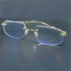 Lunettes de soleil de mode de luxe 20% de réduction sur les montures claires hommes sans monture en métal prescription Espejuelos Mujer lunettes pour femmesKajia