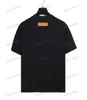 xinxinbuy Maglietta da uomo firmata Tee 23ss Stampa di lettere a colori manica corta in cotone da donna Nero Bianco blu kaki S-XL