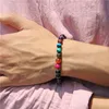 Strand misadas fios Chakra cura equilíbrio de contas Bracelete para homens Mulheres Reiki Oração Tigre Eye Stone Yoga Jóias Bainada Lars22