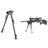 Tactical Accessories Bipod Metal Spring Stand Adjustable Foldable Fast Deployment Quick Release Bipod With Swivel 20MM Rail Mount Base