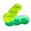 Baking Moulds Ice Tray Low Temperature Resistant Refrigerator Safe Non-stick Quick Release Transparent Lid 3 Holes Balls