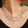 Choker cwwzircons märke mode smycken 585 guldfärg rund tenniskedja kubik zirkoniumhalsband för kvinnor party kostym cp075