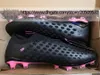 Stuur met tas Kwaliteit voetbalschoenen Phantom Ultra Venom FG Limit Hypervenom voetbalschoenen Heren zacht leer Trainers Galvaniseren Lenig gebreide voetbalschoenen US 6.5-12