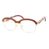 Luksusowe projektanta okularów przeciwsłonecznych 20% zniżki na vintage drewniane kobiety męskie owinę przezroczyste okulary gafas do klubu jazdy obiągł retro odcienie okulary gogleskajia