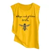 Tanques femininos 3 camisa de compressão PK Blusa feminina tampa de abelha de abelhas elegantes camisetas de algodão ioga de algodão para