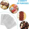 Gift Wrap 50/100pcs Transparent Flat Open Top Bag Of Cellophane For Candy Lollipop Cookies Baking Food Packaging Party Pouch